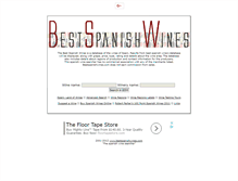 Tablet Screenshot of bestspanishwines.com